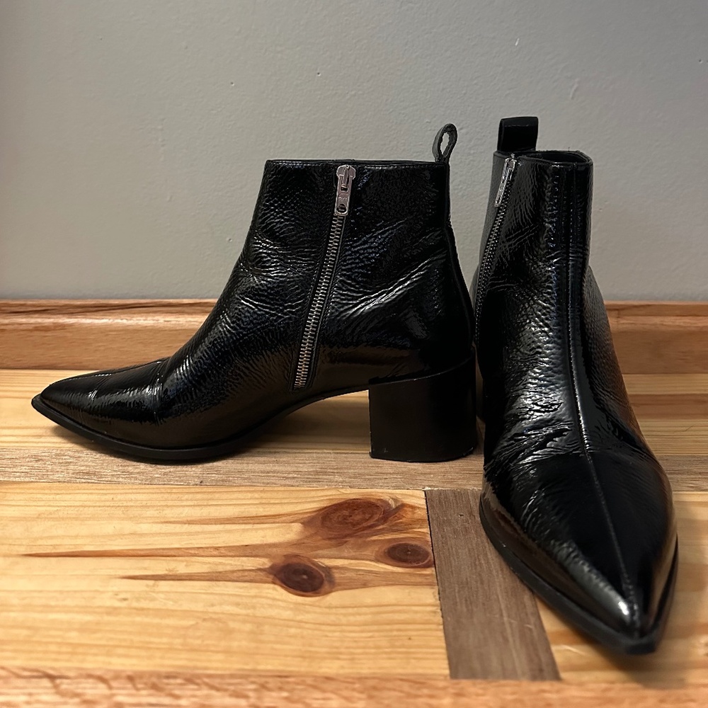 Everlane Patent Leather Boots